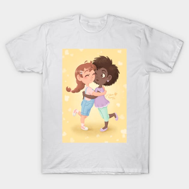 Tight hug T-Shirt by SilveryDreams